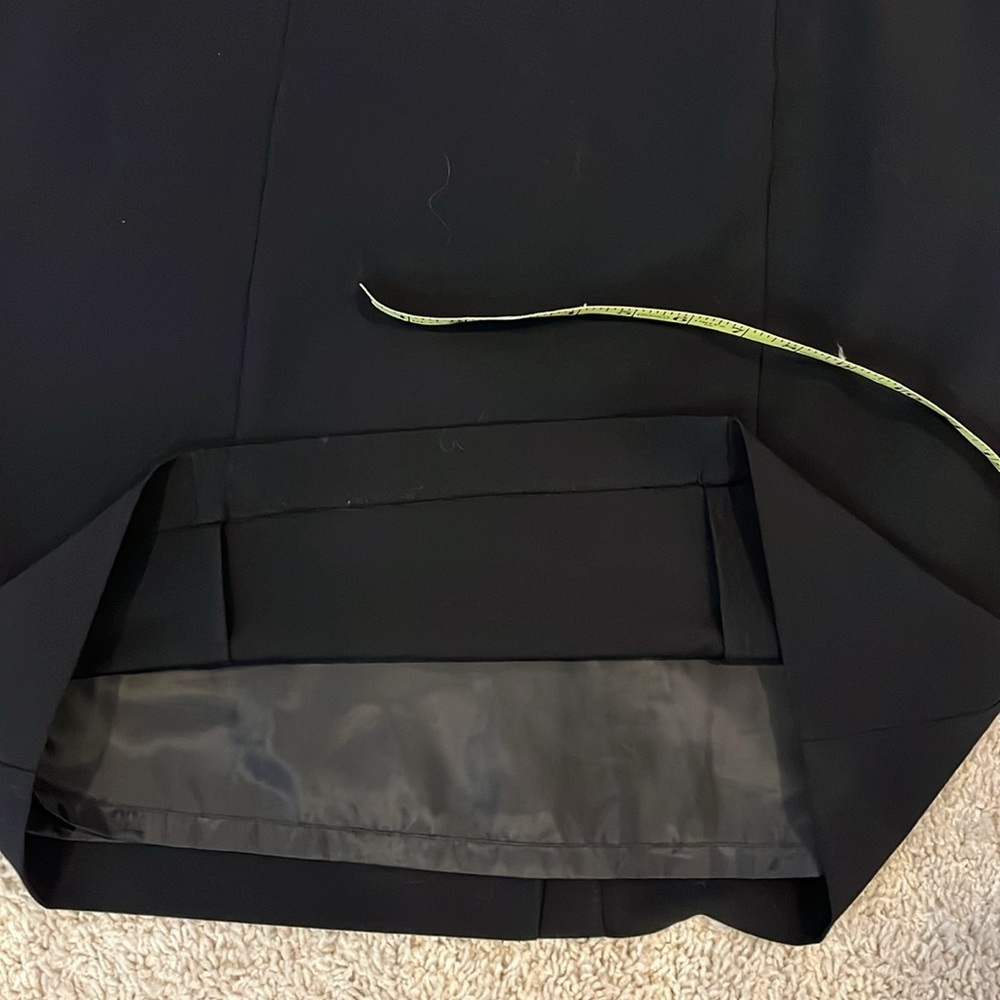 George black straight black knee length skirt. Poly rayon bland w/some spandex - Picture 10 of 11
